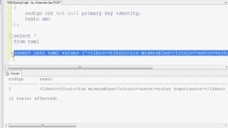 Tutorial SQL, Ms SQL Server 2008 R2, xml 1