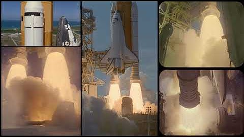Space Shuttle Slow Motion, Multi-Angle Launch Footage