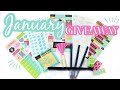 January Giveaway: Planner Stickers, Washi, and More!