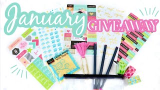 January Giveaway: Planner Stickers, Washi, and More!