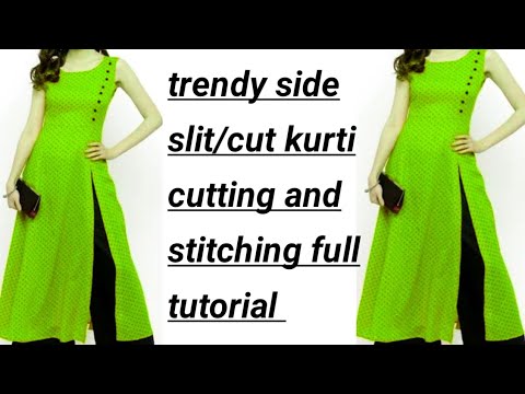 Trendy !!! Party Wear Kurti Design - Cutting & Stitching Step By Step -  YouTube