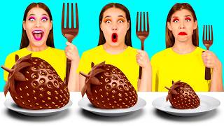 Big, Medium and Small Plate Challenge | Delicious Kitchen Hacks by HAHANOM Challenge