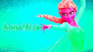 Aquaelsa - Let It Go Animated & In Real Life Frozen