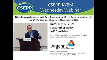 Crisis Comms Best Practices CSEPP Wed  Webinar 17 July 2024