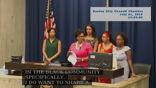 Boston City Council Meeting on July 31, 2019