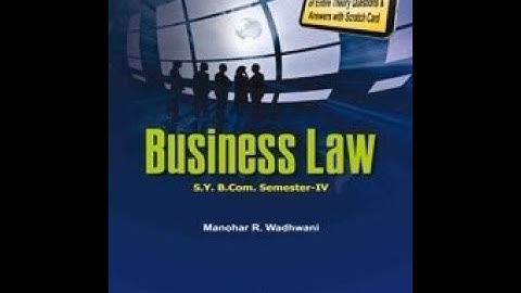 business law note sy bcom SEM -IV