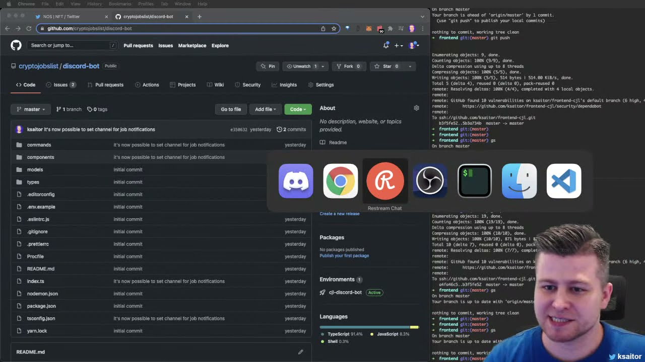 [Live coding] Discord bot for Web3 and Crypto jobs