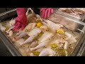 오픈 두달만에 줄서서 먹는 능이버섯 닭장작구이와 선육후면은 피할수 없는 메밀 물막국수 / Oak Firewood Roasting Chicken, Korean street food