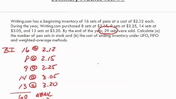 Math for Business and Applications   Ch 18 Summary Practice Test 1