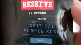 CRITICAL PURPLE KUSH SHATTER BY CRESCO PA