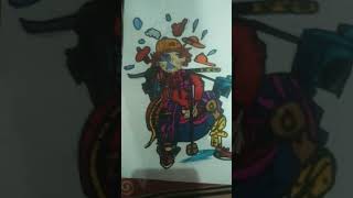 how to draw character like gwax #shorts #trending