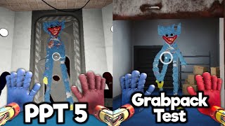 Grabpack Test Vs Poppy Playtime Chapter 5 Roblox - Huggy Wuggy Chase Comparison