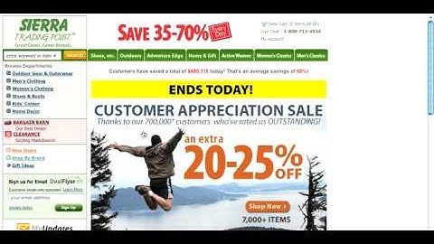 Sierra Trading Post Coupon Code Instructional Video