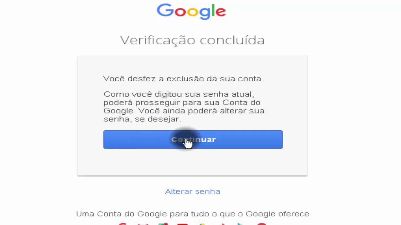 Recuperar conta google