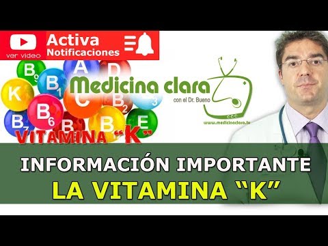 Vídeo: Vitamina K: Función, Deficiencia, Requerimiento Diario