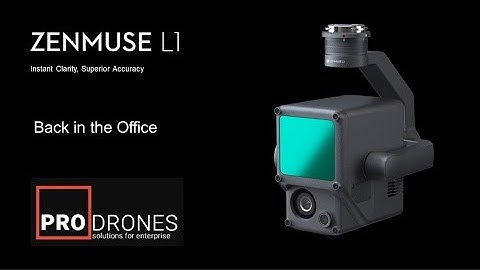 DJI Zenmuse L1 - 사무실로 돌아가다