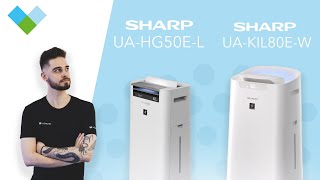 Sharp UA-HG50E-L i Sharp UA-KIL80E-W - porównanie popularnych oczyszczaczy japońskiego producenta