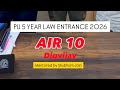 Digvijay AIR 10 🔥 PU 5 Year Law Entrance 2026 | Best PU Law Entrance Coaching in Chandigarh