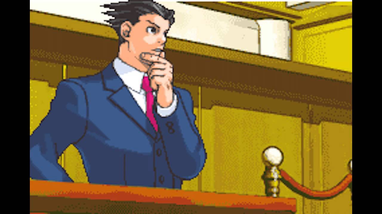 Those fora. Phoenix Wright thinking Sprite.