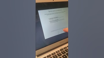 Macbook Air stuck on terms and conditions after reset