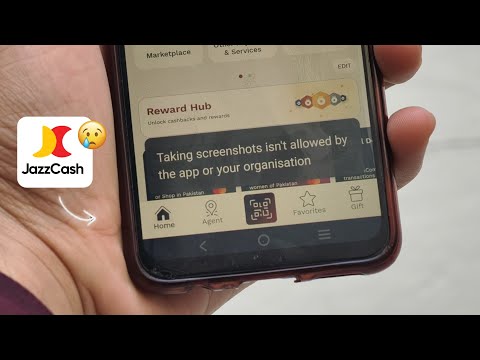 Jazzcash Taking Screenshots isn't Allowed By the App Or Your Organisation | Can't Take Screenshots