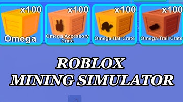 OPENING 100 OF EVERY CRATE! | Roblox Mining Simulator