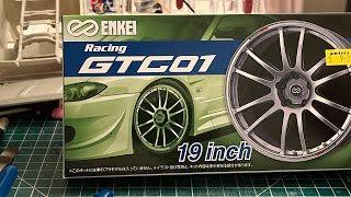 Unboxing aoshima enkei racing GTC01 wheel set