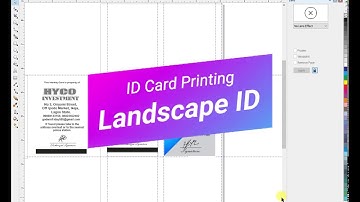 How To Print ID Card In Landscape with CorelDraw Template