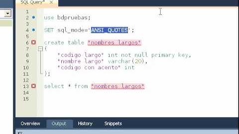 tutorial Mysql: Manejo de nombres largos de tablas y campos en MySQL