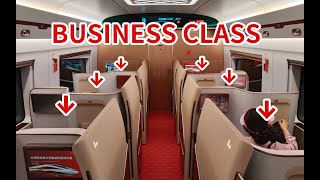 China best business class of high speed train experience