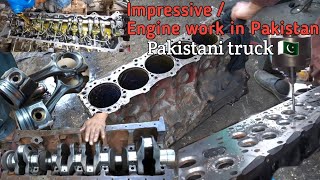 Fully destroyed engine rebuilding in pakistan