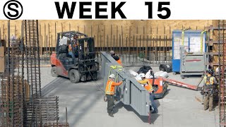 One-week construction time-lapse with closeups: Week 15 of the Ⓢ-series