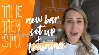 THE TEN SPOT beauty bar whitby set up + training VLOG