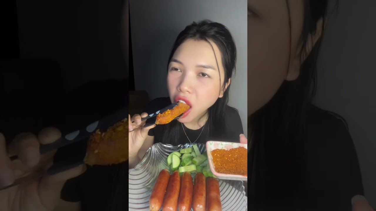 Lạp xưởng nướng đá xin mời cả nhà#food #mukbang 
