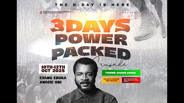 DAY 1 OF 3: 100 DAYS CRUSADE OF DIVINE SPEED [10TH OCT 2025] PART 2