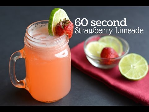 60 Second Strawberry Limeade Recipe