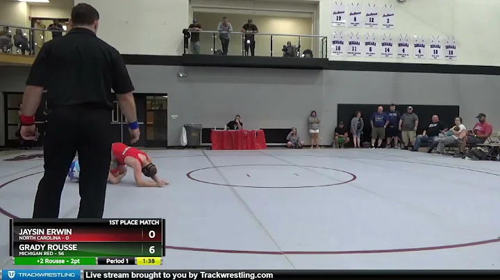 136 Lbs Finals (2 Team) - Jaysin Erwin, North Caro...