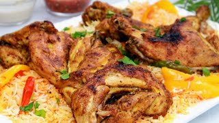 تجربة طبخ مضبي الدجاج اليمني بالبيت بدون حجر🤔 الطعم طلع خيااال 😍 TASTY Yemeni Madbi Roasted Chicken