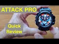 LOKMAT ATTACK PRO Bluetooth Calling BLE5.1 5ATM Waterproof Rugged Sports Smartwatch: Quick Overview