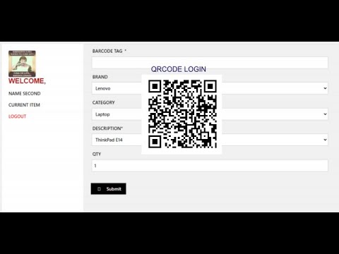 SCAN CAMERA QRCODE LOGIN PHP  MYSQLI on  2020 WORKING 100%