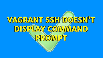 Vagrant ssh doesn