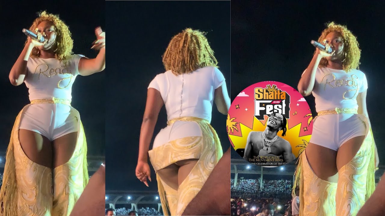 Wendy Shay storms the Stage at Shatta wale’s birthday celebration wt an ...