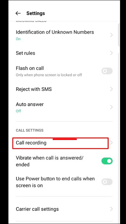ENABLE CALL RECORDING IN OPPO PHONES #oppoa92020 #shorts