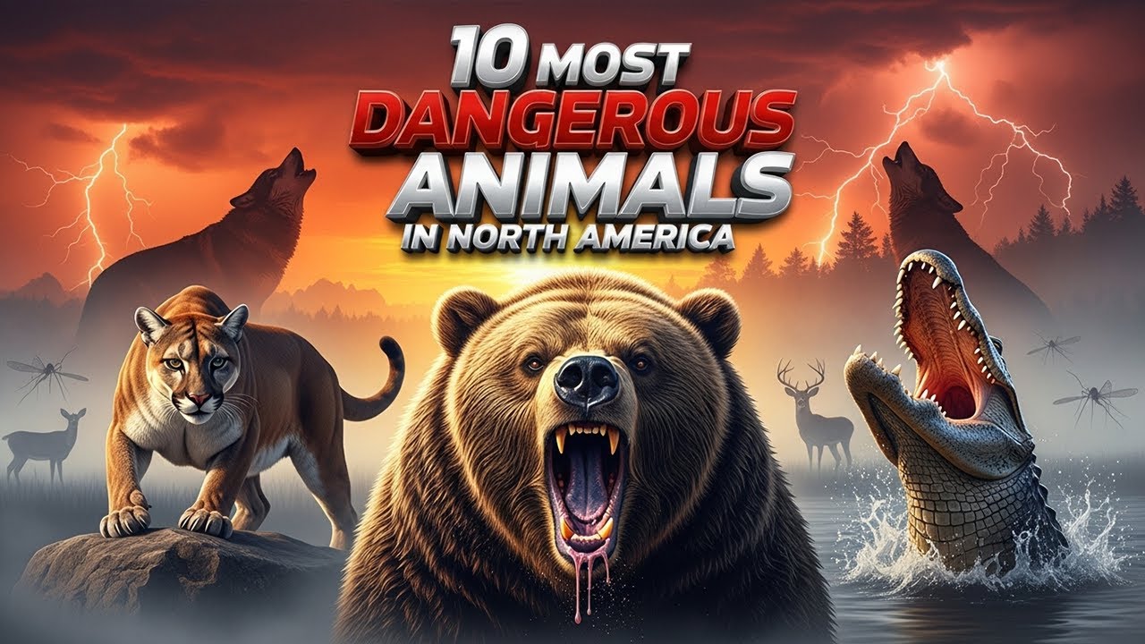 TOP 10 MOST DANGEROUS ANIMALS IN NORTH AMERICA! - YouTube