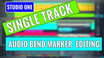 Single Track Audio Bend Marker Audio Editing in Studio One - OBEDIA.com