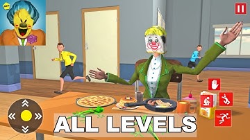 Hello Spooky Scary Ice Scream Teacher 3D All Levels Gameplay Walkthrough