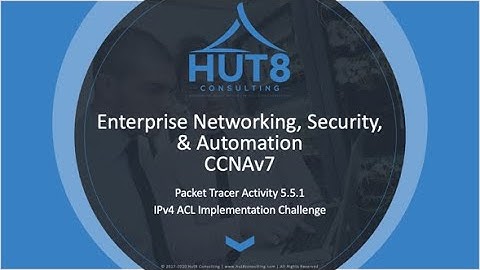 CCNAv7 - Enterprise Networking, Security, & Automation (ESNA) - Packet Tracer 5.5.1 - ACL Challenge!