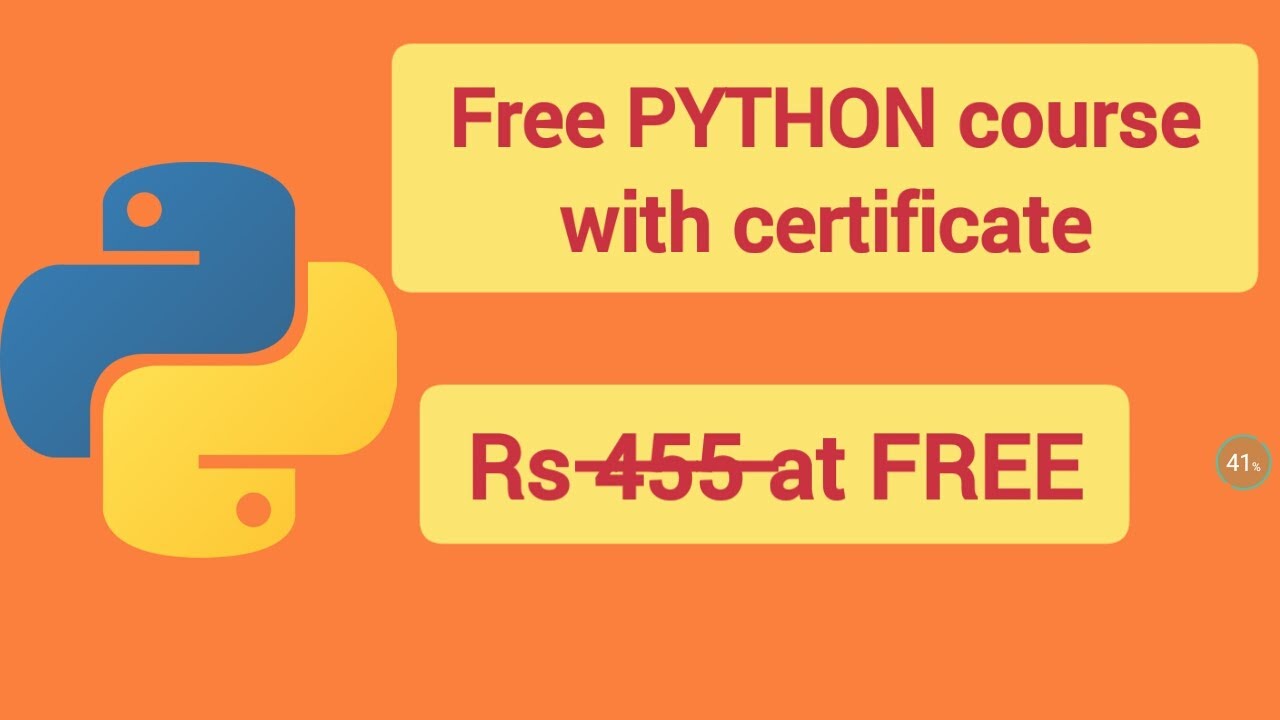 Free Python programming with certificate by Learn Free Skills - YouTube