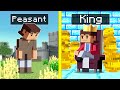 From PEASANT To KING in Minecraft!