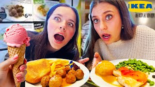 Sisters try VIRAL Ikea food!!